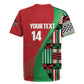 Custom Kenya Cricket Rugby Jersey Simbas African Kente - African Pride