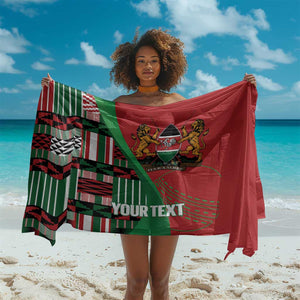 Custom Kenya Cricket Sarong Simbas African Kente - African Pride