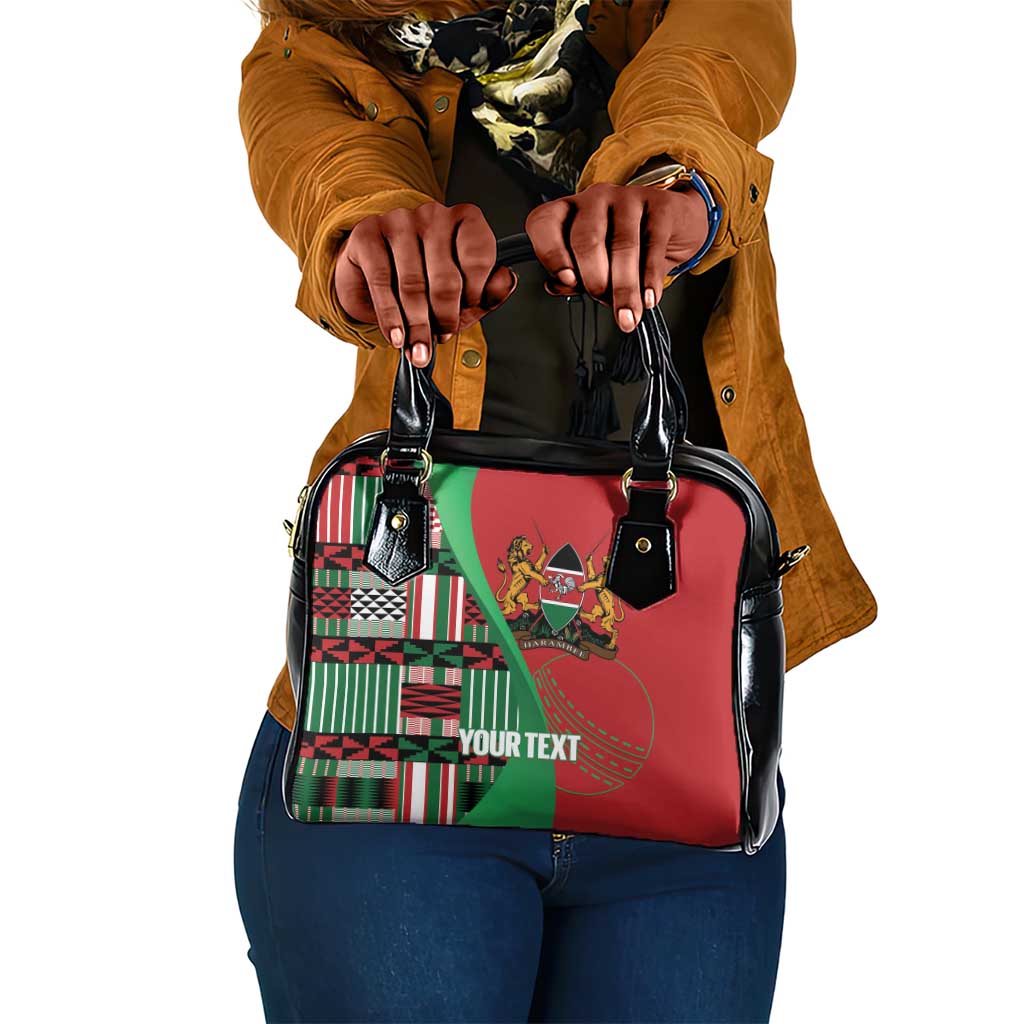 Custom Kenya Cricket Shoulder Handbag Simbas African Kente - African Pride
