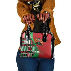 Custom Kenya Cricket Shoulder Handbag Simbas African Kente - African Pride