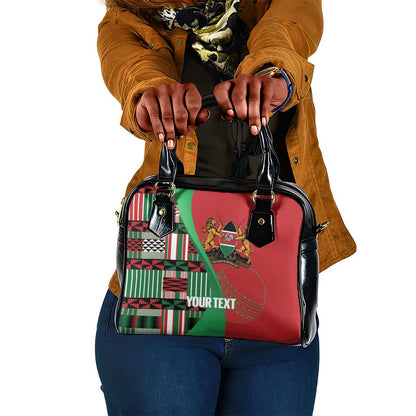 Custom Kenya Cricket Shoulder Handbag Simbas African Kente - African Pride