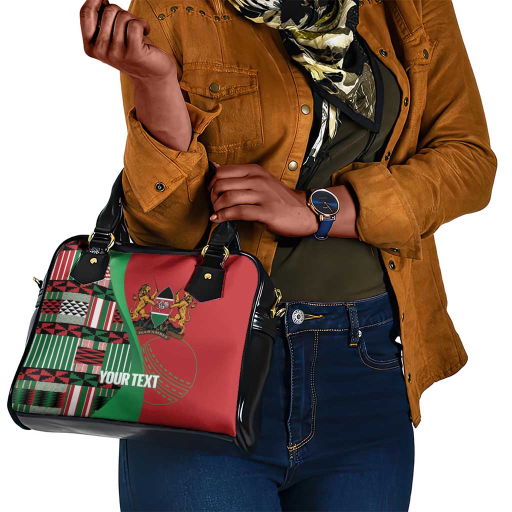 Custom Kenya Cricket Shoulder Handbag Simbas African Kente - African Pride