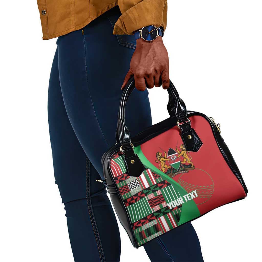 Custom Kenya Cricket Shoulder Handbag Simbas African Kente - African Pride