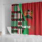 Custom Kenya Cricket Shower Curtain Simbas African Kente - African Pride