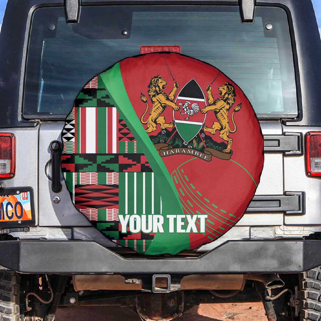 Custom Kenya Cricket Spare Tire Cover Simbas African Kente - African Pride