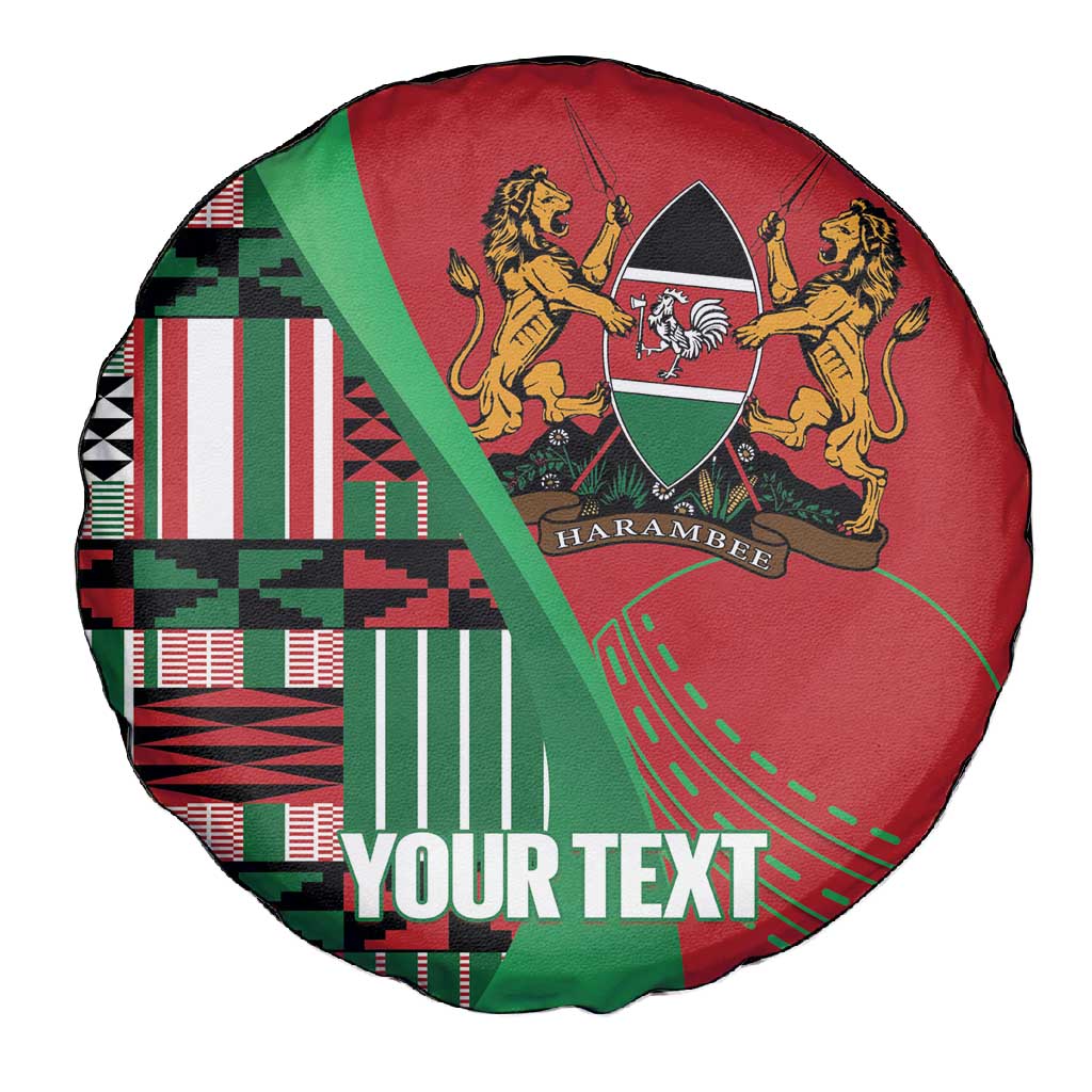 Custom Kenya Cricket Spare Tire Cover Simbas African Kente - African Pride