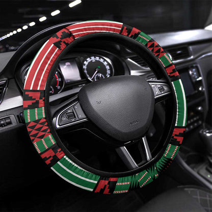 Kenya Cricket Steering Wheel Cover Simbas African Kente - African Pride