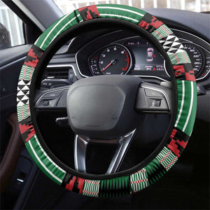Kenya Cricket Steering Wheel Cover Simbas African Kente - African Pride