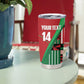 Custom Kenya Cricket Tumbler Cup Simbas African Kente - African Pride