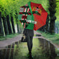 Custom Kenya Cricket Umbrella Come On Simbas Kente Pattern