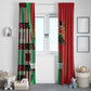Custom Kenya Cricket Window Curtain Simbas African Kente - African Pride