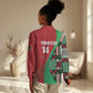 Custom Kenya Cricket Women Casual Shirt Simbas African Kente - African Pride