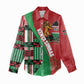 Custom Kenya Cricket Women Casual Shirt Simbas African Kente - African Pride