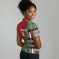 Custom Kenya Cricket Women Polo Shirt Simbas African Kente - African Pride