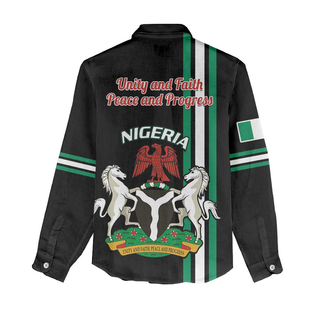 Nigeria Women Casual Shirt Nigeria Coat Of Arms Simple Style LT14
