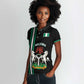 Nigeria Women Polo Shirt Nigeria Coat Of Arms Simple Style
