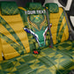 Custom South Africa Rugby Back Car Seat Cover Go Springboks Kente With Bokke