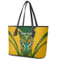 Custom South Africa Rugby Leather Tote Bag Go Springboks Kente With Bokke