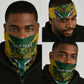 Custom South Africa Rugby Neck Gaiter Go Springboks Kente Bokke LT14