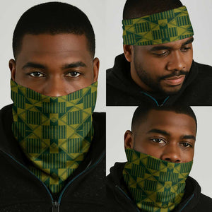 South Africa Rugby Neck Gaiter Go Springboks Kente With Bokke - African Pride