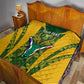 Custom South Africa Rugby Quilt Go Springboks Kente With Bokke