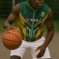 Custom South Africa Rugby Sleeveless Zip Hoodie Go Springboks Kente With Bokke - African Pride