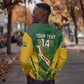 Custom South Africa Rugby Sweatshirt Go Springboks Kente With Bokke