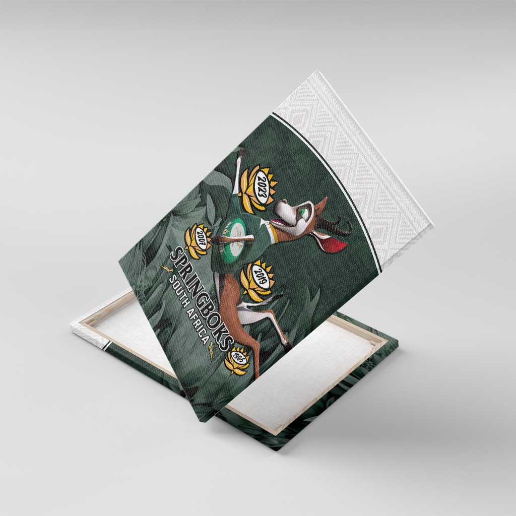 South Africa Rugby Canvas Wall Art Springboks 4th Champions World Cup Proud Bokke