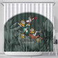 South Africa Rugby Shower Curtain Springboks 4th Champions World Cup Proud Bokke