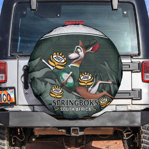 South Africa Rugby Spare Tire Cover Springboks 4th Champions World Cup Proud Bokke