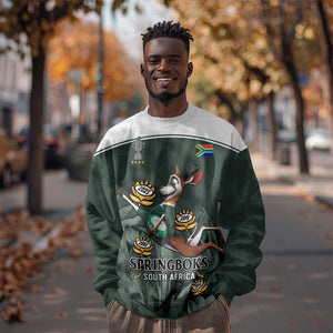 South Africa Rugby Sweatshirt Springboks 4th Champions World Cup Proud Bokke