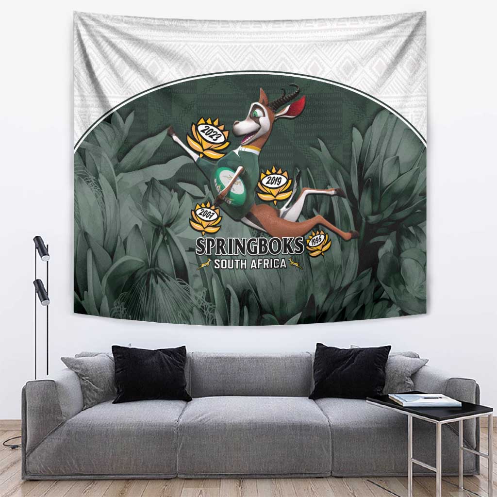 South Africa Rugby Tapestry Springboks 4th Champions World Cup Proud Bokke