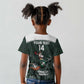 Custom South Africa Rugby Kid T shirt Springboks 4th Champions World Cup Proud Bokke