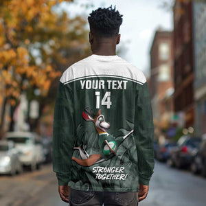 Custom South Africa Rugby Long Sleeve Shirt Springboks 4th Champions World Cup Proud Bokke LT14