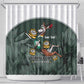 Custom South Africa Rugby Shower Curtain Springboks 4th Champions World Cup Proud Bokke