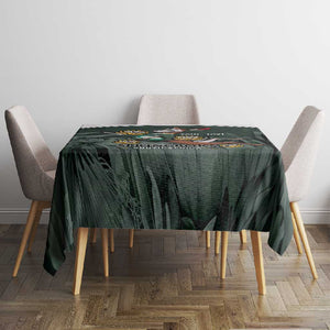 Custom South Africa Rugby Tablecloth Springboks 4th Champions World Cup Proud Bokke
