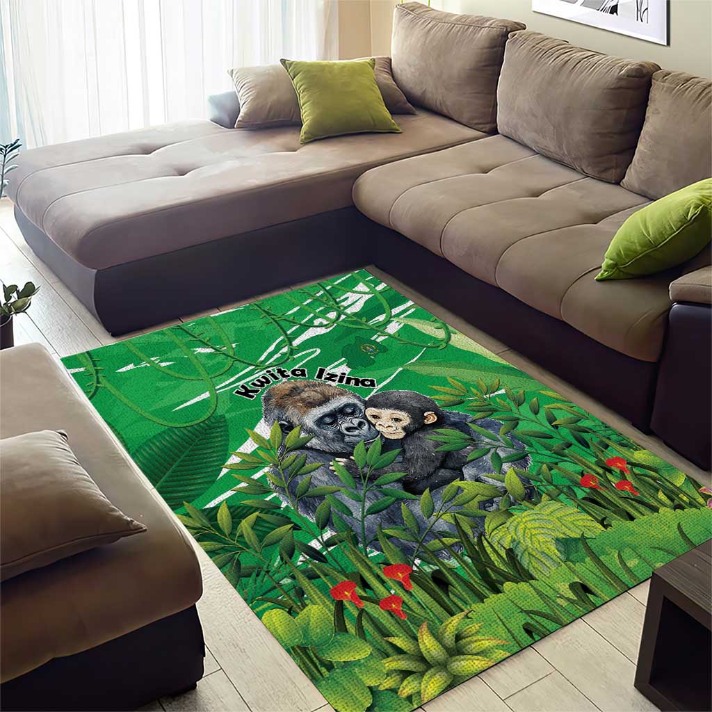 Rwanda Kwita Izina 2025 Area Rug Gorilla Naming Day - African Pride