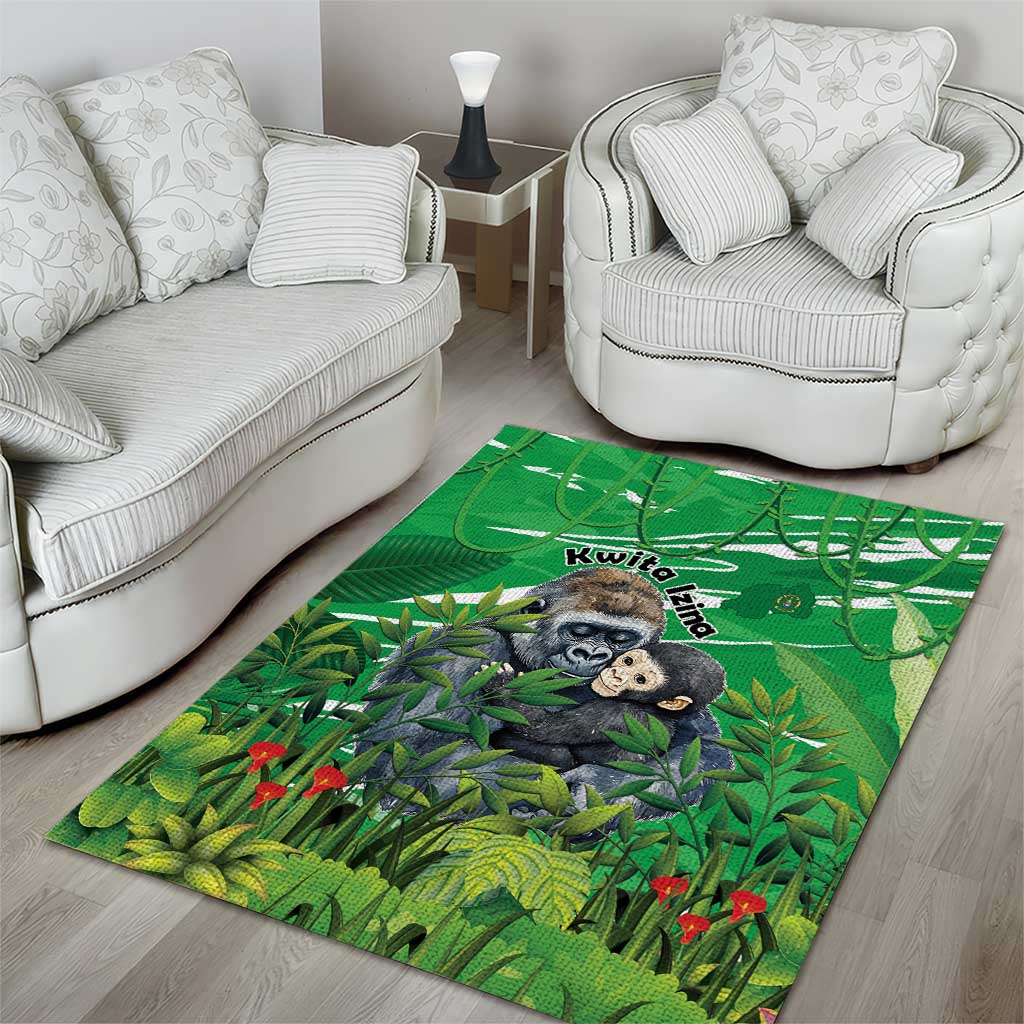 Rwanda Kwita Izina 2025 Area Rug Gorilla Naming Day - African Pride