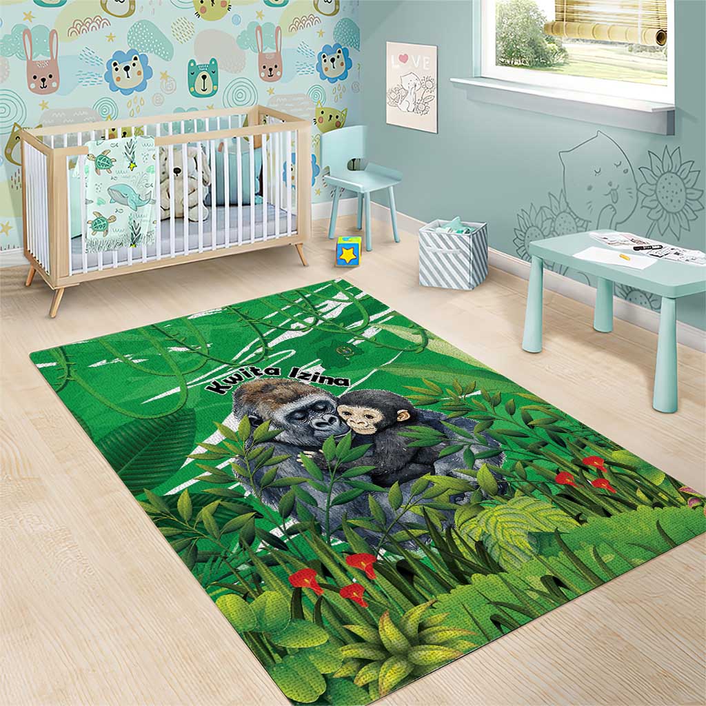 Rwanda Kwita Izina 2025 Area Rug Gorilla Naming Day - African Pride