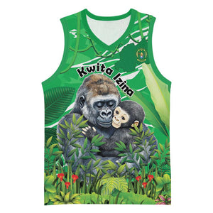 Personalized Rwanda Kwita Izina 2025 Basketball Jersey Gorilla Naming Day - African Pride