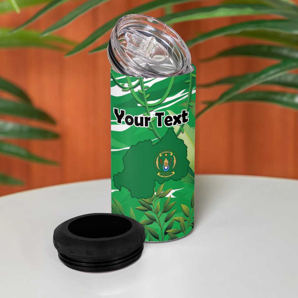 Personalized Rwanda Kwita Izina 2025 4 in 1 Can Cooler Tumbler Gorilla Naming Day - African Pride