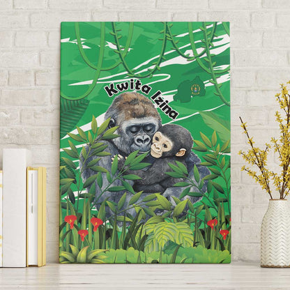 Rwanda Kwita Izina 2025 Canvas Wall Art Gorilla Naming Day - African Pride