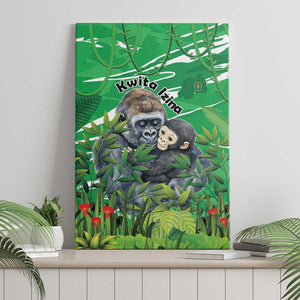 Rwanda Kwita Izina 2025 Canvas Wall Art Gorilla Naming Day - African Pride