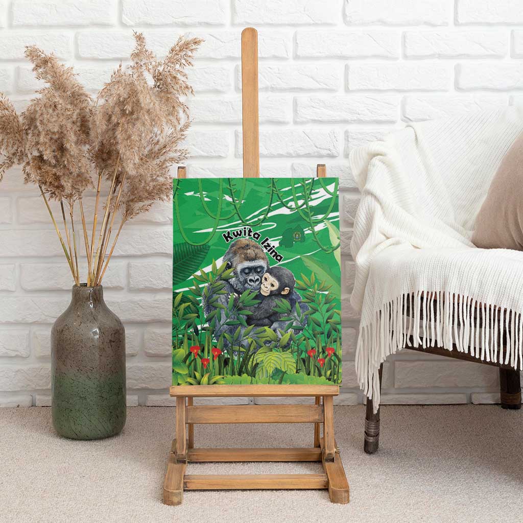 Rwanda Kwita Izina 2025 Canvas Wall Art Gorilla Naming Day - African Pride