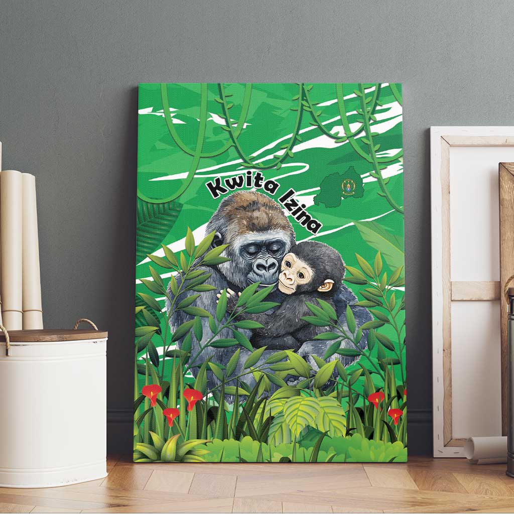 Rwanda Kwita Izina 2025 Canvas Wall Art Gorilla Naming Day - African Pride