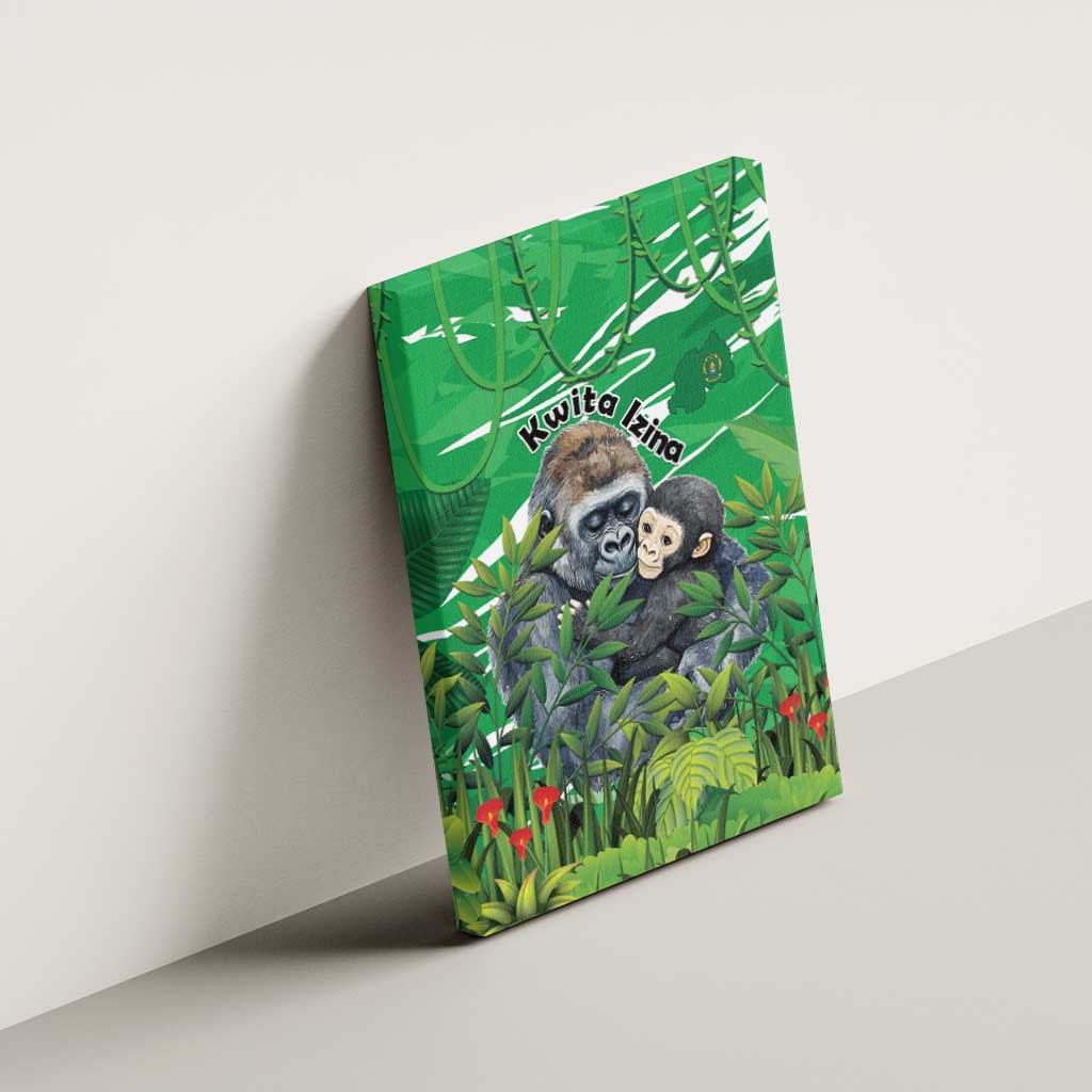 Rwanda Kwita Izina 2025 Canvas Wall Art Gorilla Naming Day - African Pride