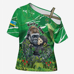 Personalized Rwanda Kwita Izina Cross Shoulder Shirt Name a Gorilla - Save a Species
