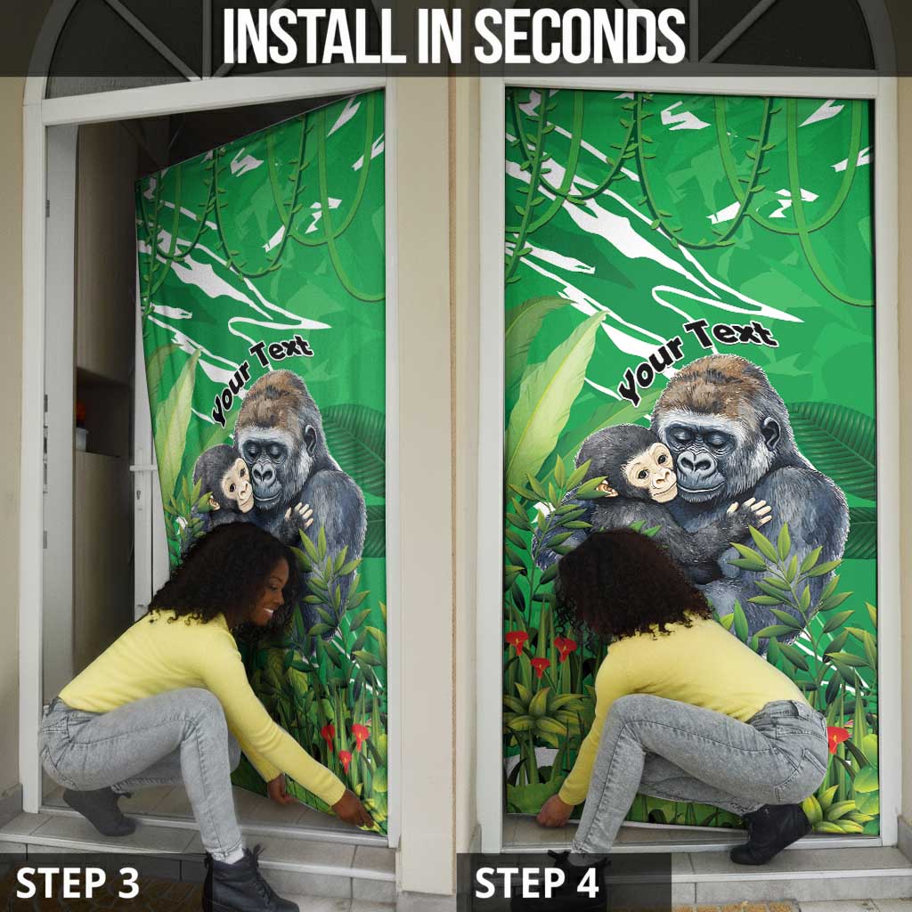Personalized Rwanda Kwita Izina Door Cover Name a Gorilla - Save a Species