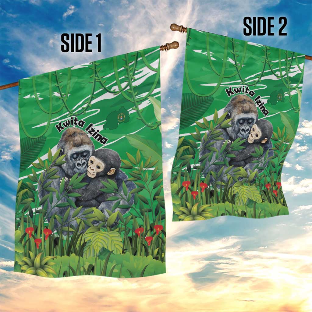 Rwanda Kwita Izina 2025 Garden Flag Gorilla Naming Day - African Pride