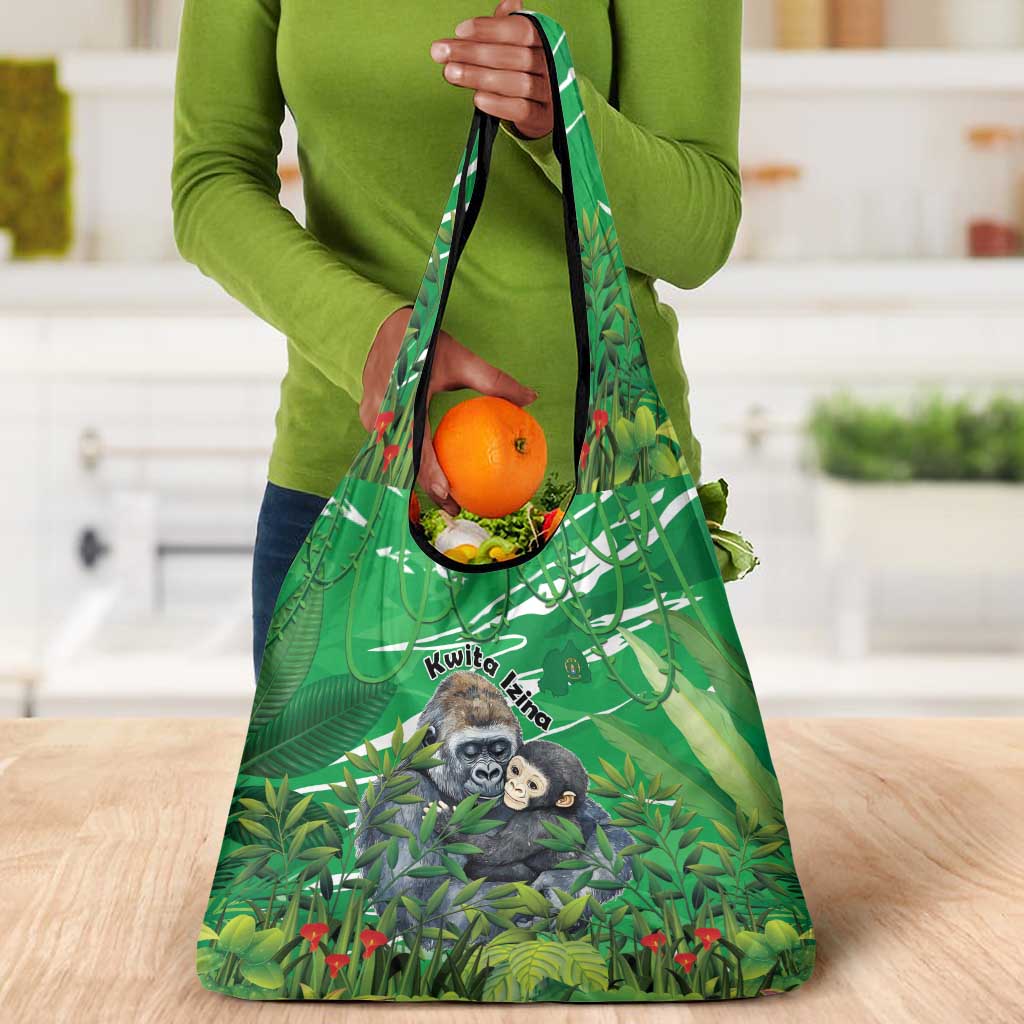 Rwanda Kwita Izina 2025 Grocery Bag Gorilla Naming Day - African Pride